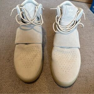 Adidas Tubular Invader Strap Clear Brown Chalk White US 12.5 UK 12 Men Shoes